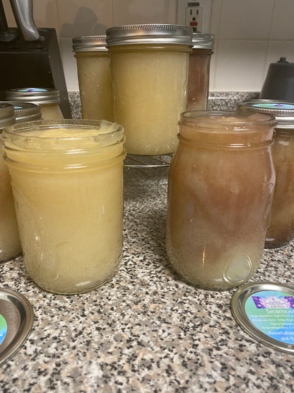 Seamoss Gel infused with Elderberries (immune boosting), Ashwagandha (manage stress, & Lions Mane (focus)
